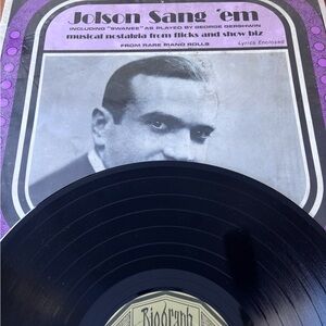Jolson Sang 'em Vinyl Record
